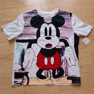 Disney Mickey Mouse Women's T-Shirt Top Tee L